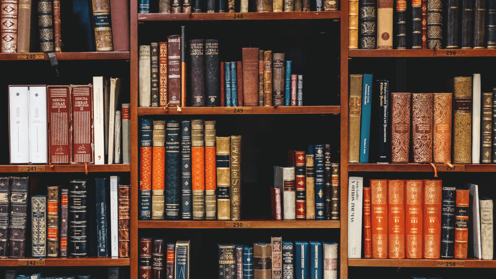 books shelf