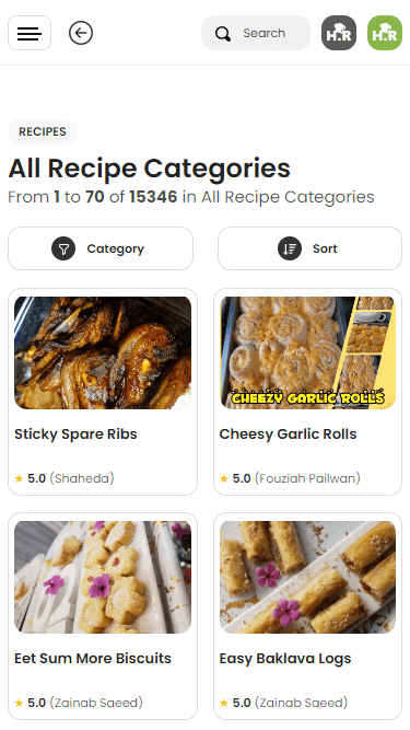 Halaal Recipes Screenshot
